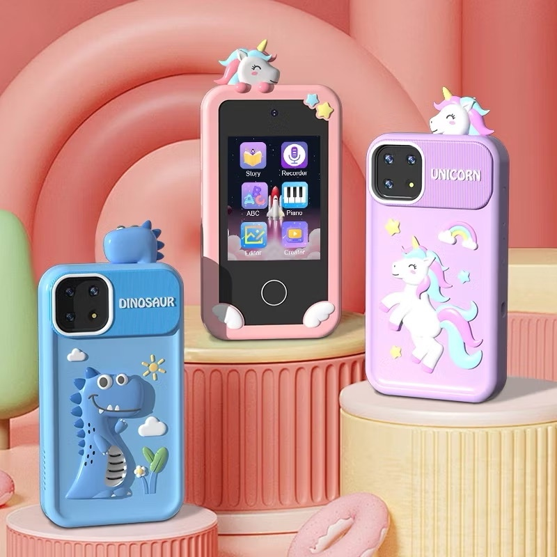 Telefone Celular Para Crianças Com Câmera Jogos Música Vídeos Touch Brinquedo Educativo Infantil Câmera infantil Digital
