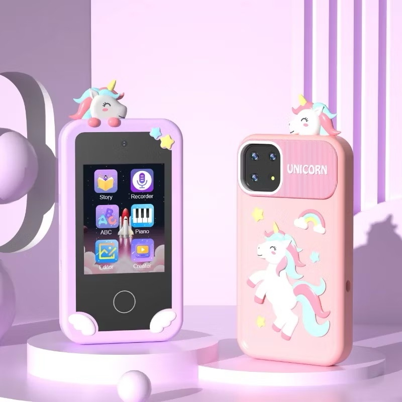 Telefone Celular Para Crianças Com Câmera Jogos Música Vídeos Touch Brinquedo Educativo Infantil Câmera infantil Digital