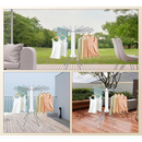 Varal Dobrável Portátil Giratório de Chão