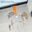 Varal Dobrável Portátil Giratório de Chão