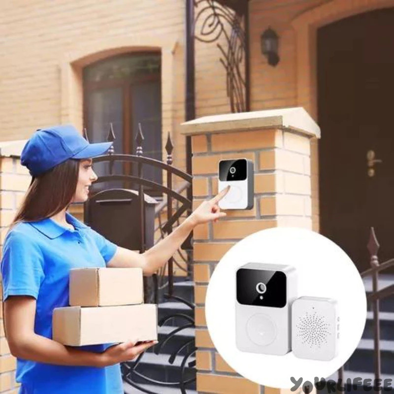 Campainha com Câmera Vídeo Sem Fio | HD Wi-Fi Inteligente | Smart Home | Visualize pelo Celular
